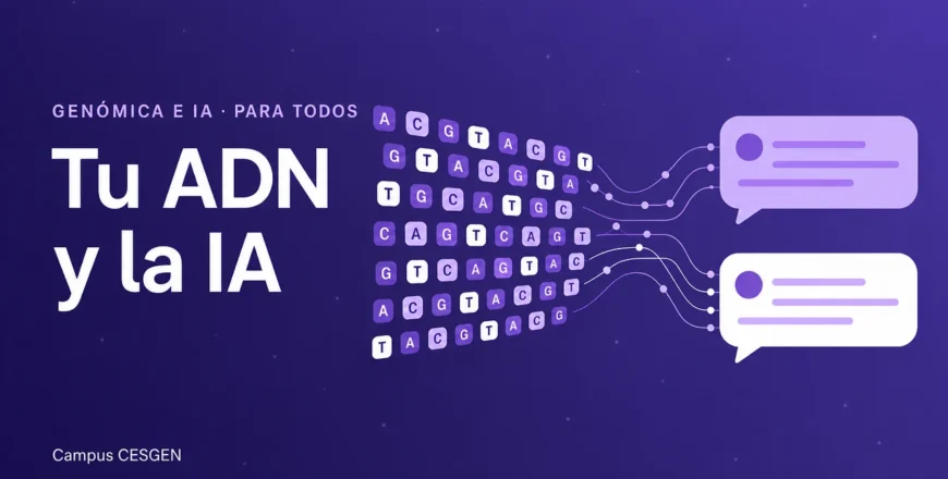 Portada del curso «Tu ADN y la IA»
